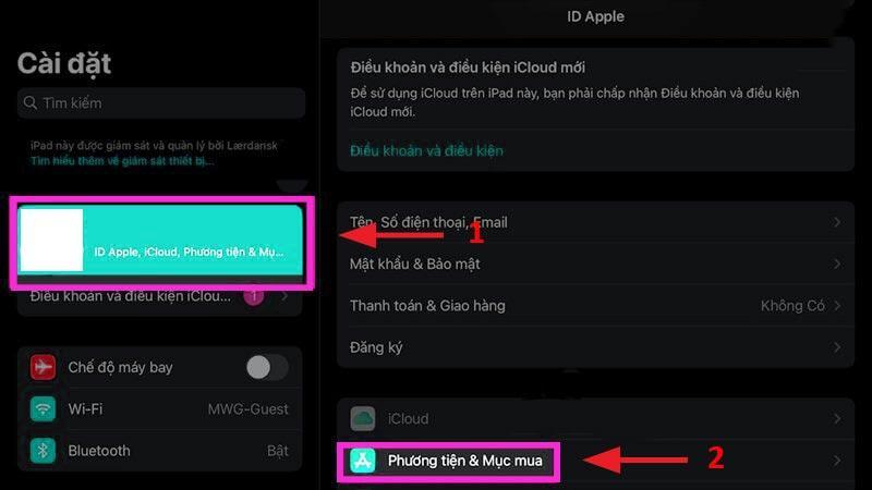 Vào ID Apple của bạn